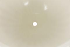French Art Deco white alabaster bowl shaped lantern - 4657597