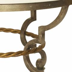 French Art Moderne Style Bronze and Limestone Coffee Table - 2787837