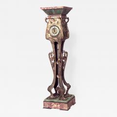 French Art Nouveau Bronze Dore Grandfather Clock - 518546