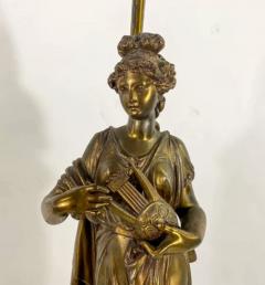 French Art Nouveau Bronze Figural Table Lamp a Pair - 2867158