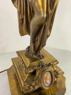 French Art Nouveau Bronze Figural Table Lamp a Pair - 2867188