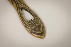 French Art Nouveau Bronze Hand Mirror - 4671539