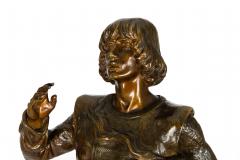 French Art Nouveau Bronze Sculpture Wagner s Tannhauser after Louis Chalon - 4561776