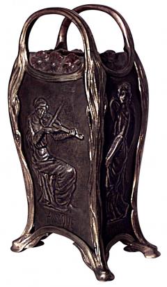 French Art Nouveau Bronze and Gilt Le Normand Vase - 4671271