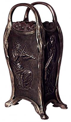 French Art Nouveau Bronze and Gilt Le Normand Vase - 4671272