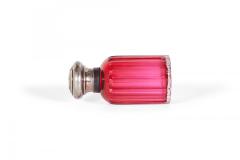 French Art Nouveau Cranberry Glass Perfume Bottles - 4671763