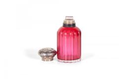 French Art Nouveau Cranberry Glass Perfume Bottles - 4671764
