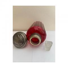 French Art Nouveau Cranberry Glass Perfume Bottles - 4671766