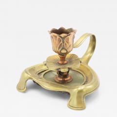 French Art Nouveau Floral Candlestick - 4214112