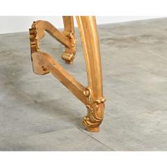 French Art Nouveau Gilt Console Table - 4482455