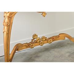 French Art Nouveau Gilt Console Table - 4482476