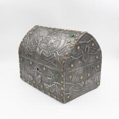 French Art Nouveau Gothic Form Box French Circa 1910 - 4109468