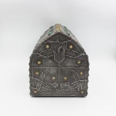 French Art Nouveau Gothic Form Box French Circa 1910 - 4109469
