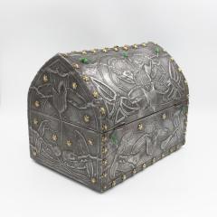 French Art Nouveau Gothic Form Box French Circa 1910 - 4109472