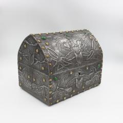 French Art Nouveau Gothic Form Box French Circa 1910 - 4109476