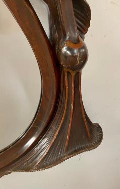 French Art Nouveau Mahogany Frame Mirror in Butterfly Shape - 3300095