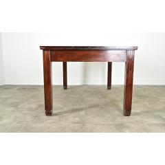 French Art Nouveau Mahogany Leather Partners Desk - 4482310