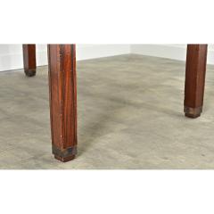 French Art Nouveau Mahogany Leather Partners Desk - 4482313