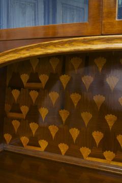 French Art Nouveau Mahogany and Walnut Cupboard - 4625784