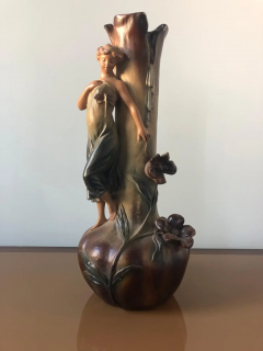 French Art Nouveau Pair of Large Terracotta Vases circa 1910 - 2599571