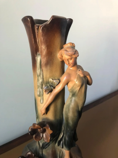 French Art Nouveau Pair of Large Terracotta Vases circa 1910 - 2599574