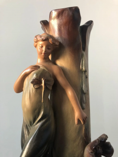 French Art Nouveau Pair of Large Terracotta Vases circa 1910 - 2599577