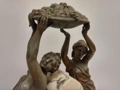 French Art Nouveau Sculpture Clock - 3940789