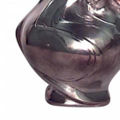 French Art Nouveau Sibeud Silver Plated Vase - 4197970