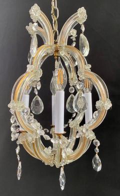 French Art Nouveau Style Diminutive Chandelier or Pendant - 3350842