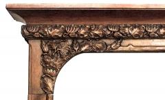 French Art Nouveau Walnut Bookshelf Archway - 4630652