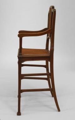 French Art Nouveau Walnut Childs High Chair - 471099