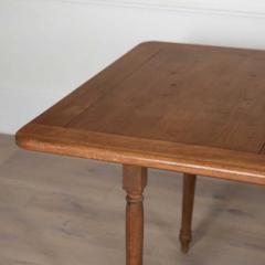 French Art Nouveau Walnut Dining Table - 3563894