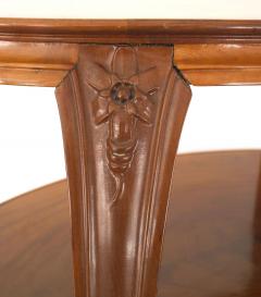 French Art Nouveau Walnut Three Tier Table - 4630981