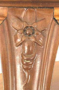 French Art Nouveau Walnut Three Tier Table - 4630982