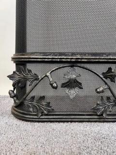 French Art Nouveau Wrought Iron Fireplace Screen - 3915689