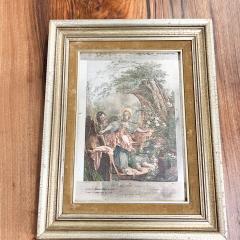 French Art Silverplate Le Colin Maillard Etching Jacques Firmin Beauvarlet - 3752873