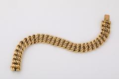 French Articulated Classic Link 18K Gold Bracelet - 4141437