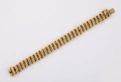 French Articulated Classic Link 18K Gold Bracelet - 4141438