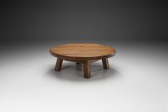 French Artisan Oak Coffee Table France 1970s - 2579261