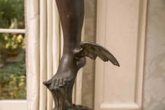 French Artist Life Size Statue of Hermes Bronze France 18th Century - 3425690