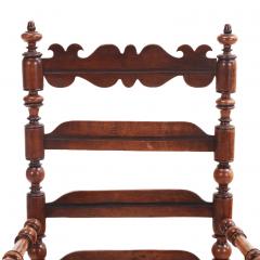 French Arts Crafts Turned Armchair 19th C  - 4730538
