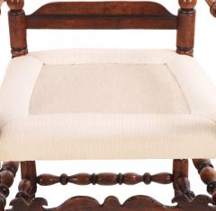 French Arts Crafts Turned Armchair 19th C  - 4730539
