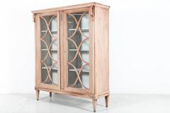 French Astral Glazed Bleached Mahogany Bookcase Vitrine - 2191310