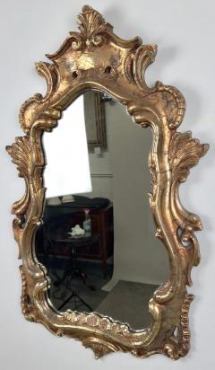 French Baroque Louis XV Style Antiqued Gold Wall or Console Mirror a Pair - 3756244