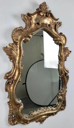 French Baroque Louis XV Style Antiqued Gold Wall or Console Mirror a Pair - 3756251