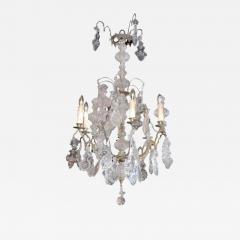 French Baroque Revival Six Light Crystal Chandelier from a Church circa 1860 - 3435389