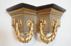 French Baroque Style Parcel Gilt Carved Wood Wall Bracket Sconce or Shelf - 789178