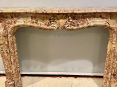 French Beige and Rouge Marble Fire Surround - 2973671