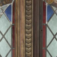 French Belle poque bronze and stained glass doors - 2093550