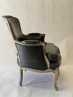 French Bergere Chair With Exquisite Shape and Carved Cabriole legs Vintage - 4367311